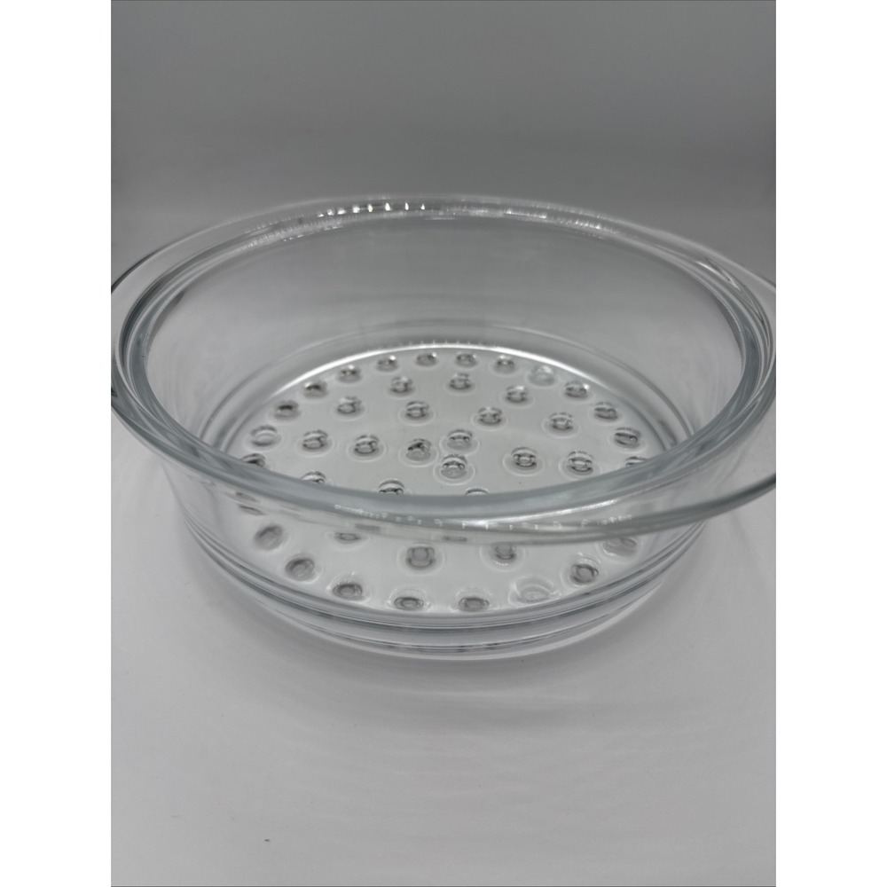 PRINCESS HOUSE Nouveau Clear Glass Steamer Strainer Made in FRANCE